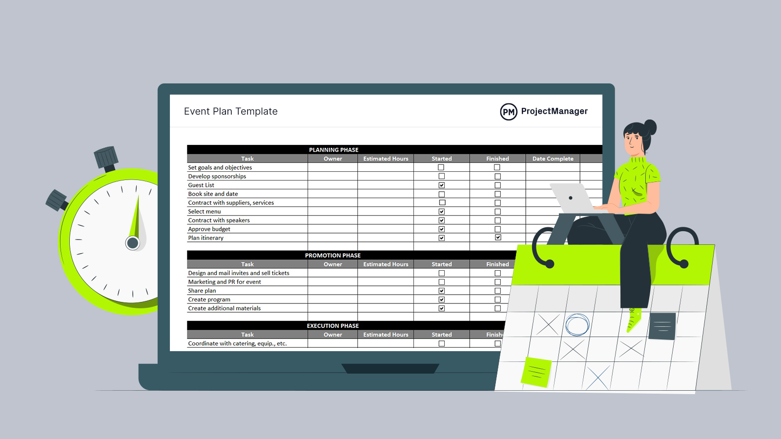 Event Plan Template Excel Image