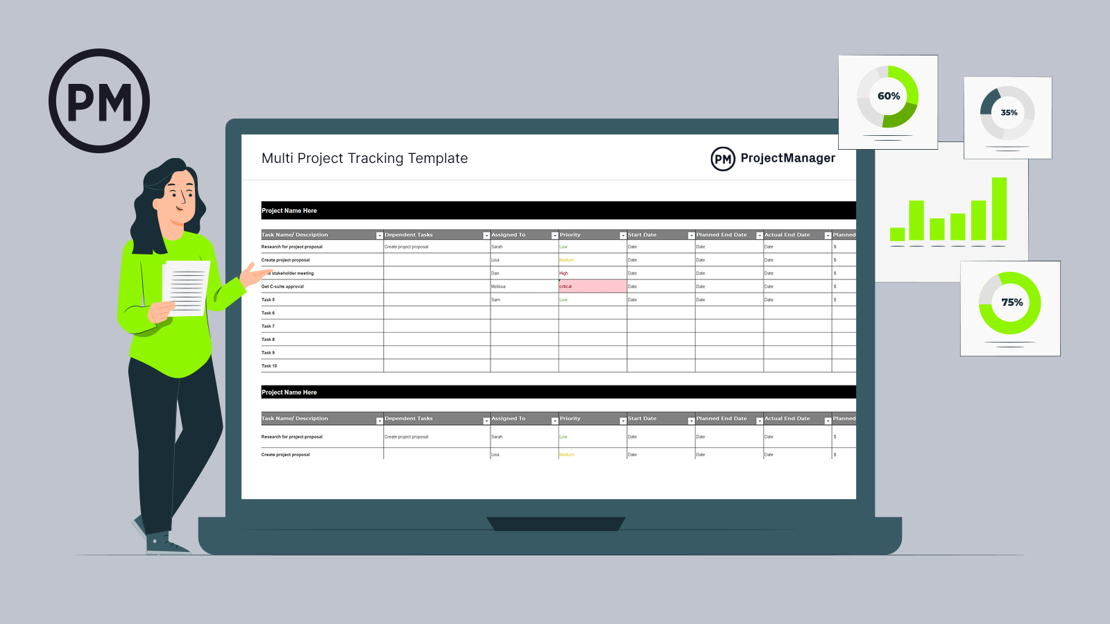 Multi Project Tracking Template